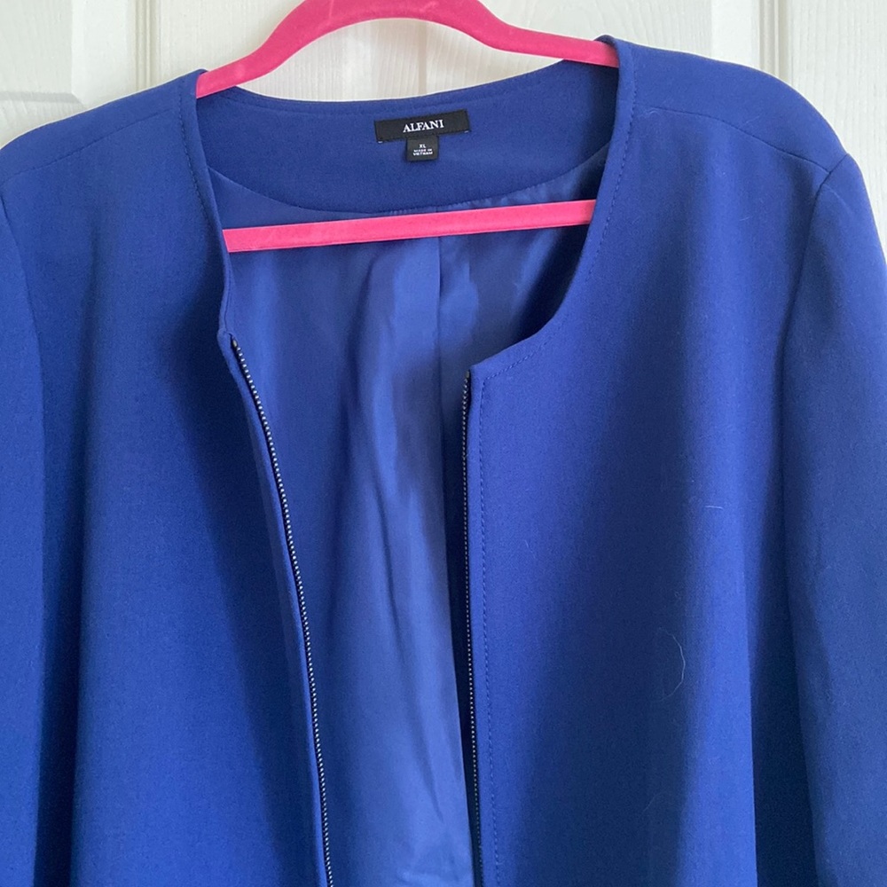 Alfani Women’s Flared Sleeve Andromeda Blue Jacket